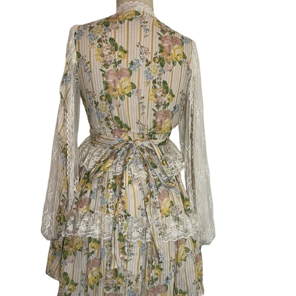 Spell and The Gypsy Collective Dress Women's Small Lace Yellow Boho Hippie - Picture 7 of 8
